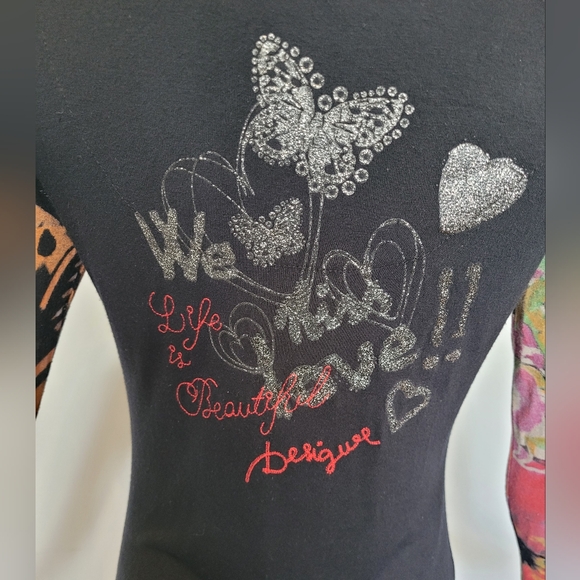 Vintage Desigual Long Sleeved Bodycon Dress, GUC, Approximate Size M - Picture 6 of 10